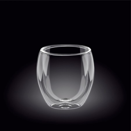 A glass with double walls Wilmax England, 300 ml
