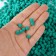 Pompons for creativity and decor "Green", 55 grams
