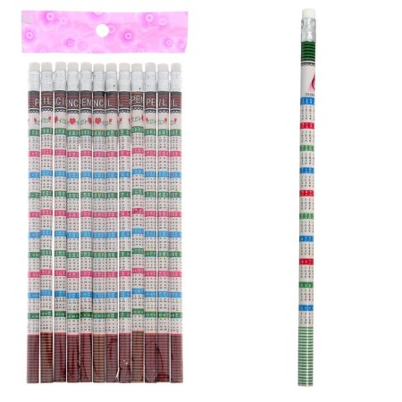 Black pencil with the eraser "Multiplication", firmness of NV