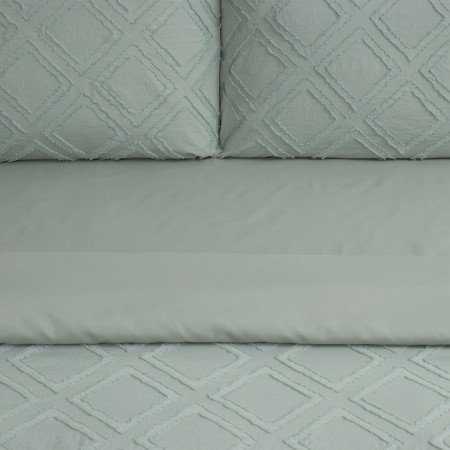 Lovelife Tufting 2SP Romb Lowel Lowel 175*215cm, 200*230cm, 50*70cm-2pcs, green color, 110 g/m2-2