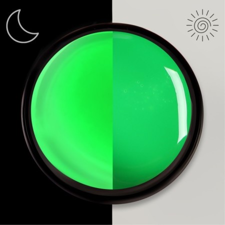 Water gel glowing in the dark, 3 phase, led/uv, 7 ml, green color