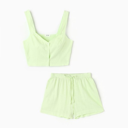 Female pajamas (top and shorts) KAFTAN Lime Series R. 48-50-1