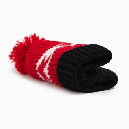 Minaku cap with pompon, rr 50-52, col. red-1