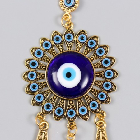 Suspension from the evil eye "Flower and Eye" gold 21 cm-1