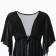 Tunic beach female, black color, size 50