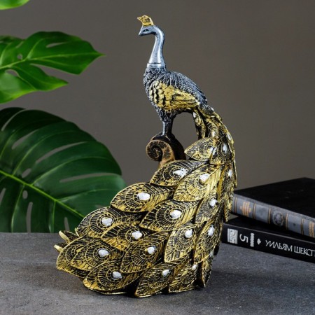 Standing for a bottle "Peacock with a tail"-2