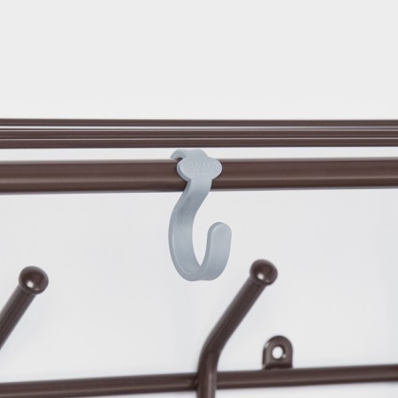 Ban with a shelf 60 cm, brown color-2