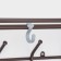 Ban with a shelf 60 cm, brown color
