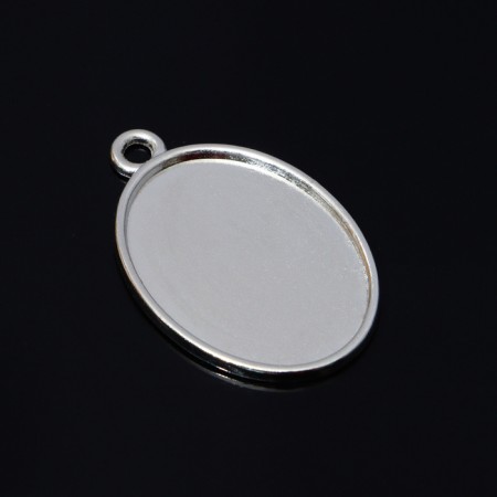 Frame with a setting A2259, site 18 × 25mm, silver color