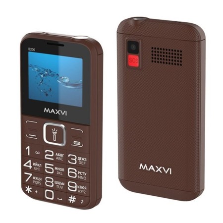 Cell phone Maxvi B200 Brown-1