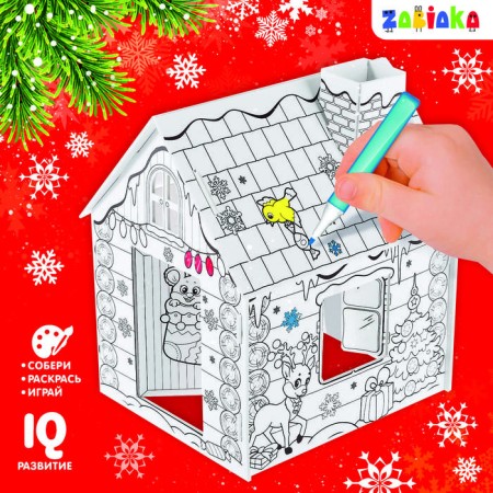 House-coloring 3 in 1 "New Year dance"