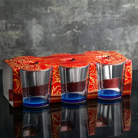 Set of glasses "Jam", 250 ml, 6 pcs, color and shape mix-3