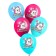 Airy ball "Happy Birthday!", 12 inch, latex, 5 pieces, cats aristocrats