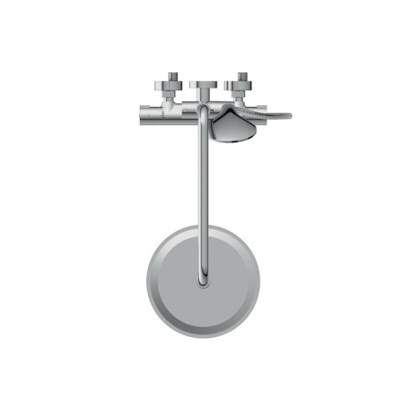 Shower system Cersanit Brasko A63066, thermostatic, shower 3 dir., Hose 150 mm metal-9