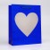 Package Hologography with the window "Heart", "Blue", m 32 x 25.5 x 11 cm