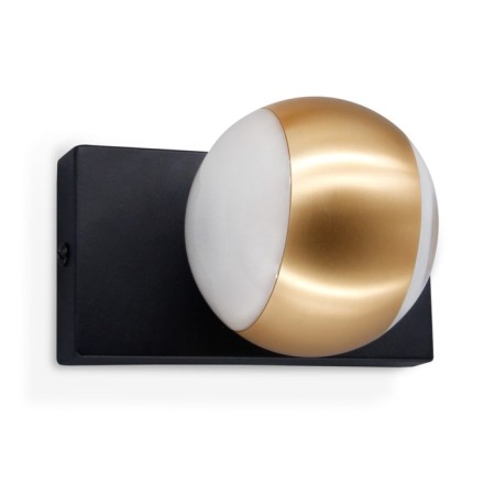Wall rotary lamp with AMBRELLA LIGHT, WALL, FW571, G9, Black Sand, Gold-4