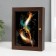 Key of "feathers" 16x21 cm Wenge