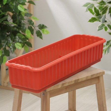 Box for flowers with a drainage grill, 9.5 l, color mix-11