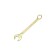 Combined Key Rexant 12-5815-2, yellow zinc, 24 mm