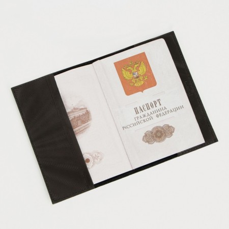 Cover for passport, black color-4