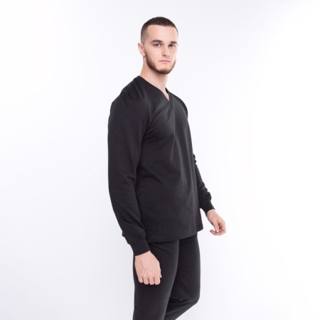 Male thermal underwear (fufaika/pants), black color, size 54-3