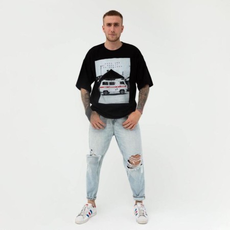 Men's T -shirt KAFTAN "Help", black, p. 54-1