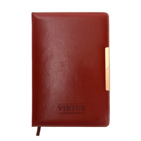 The diary is low, the PVC, A5 cover, 140 sheets in a cage, with a handle, in a gift box, mix-3