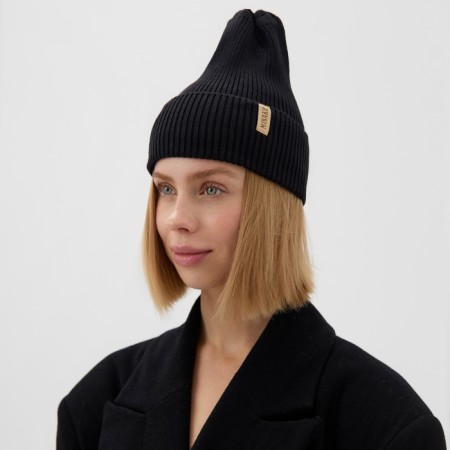 Women's hat Minaku, rr 52-56, black color-1