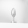 Anal sleeve DOXY BUTT PLUG RIBBED, D-3.3, aluminum