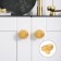 Handle button cappio, zinc, d = 35 mm, gold color