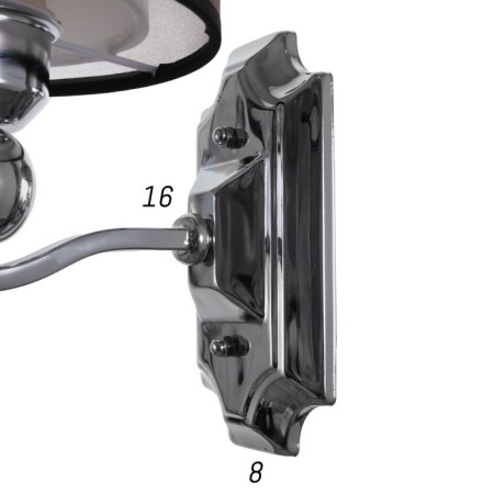 Bra 2578/1 E27 40 W Chrome 20x34 cm-4