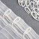 Hook for curtains "Snail", 30 × 12 × 2 mm, white color