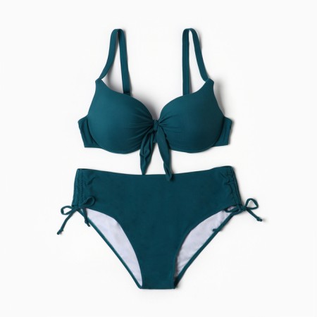 Separate female swimsuit, green color, size 52