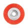 Nylon brush for ushm tundra, flat, landing 22 mm, 125 mm