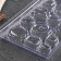 Form for chocolate and sweets "buttons", 22 × 11 cm, 17 cells, color transparent