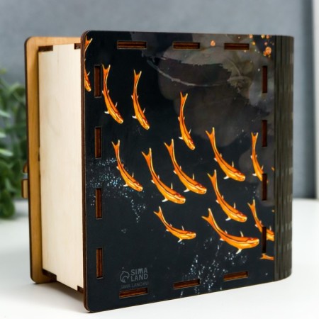 Casket-book "Fish" 14x14 cm mix-7