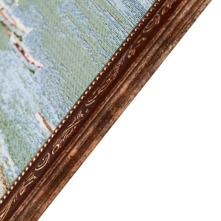Tapestry "Restaurant on the Embankment" 66x38 cm frame mix-2