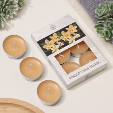 A set of tea candles flavored 