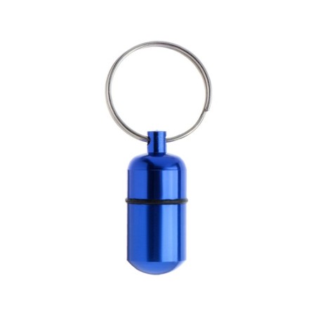 Address - capsule for a note, 2.2 x 1.3 cm, blue-1