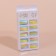Pastele colors, 100 pcs, a ballerin form, in a container, multi -colored nails.