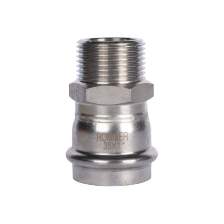 Adapter Rommer RSS-0021-000351, VPR-HR, D = 35 mm X 1 ", press, stainless steel-1