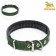 Collar "Comfort" Combined, 45 x 2 cm, Osh 30-39 cm, dark green 609528