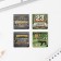 Magnetic bookmarks 4 pcs in the postcard "The one who achieves goals"