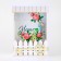The key of the wall "Home", flowers, 22.5 x 30.5 x 5.7 cm.