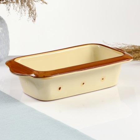 Baking capacity "Rectangular meal" 1l / 6.5x27x14.5cm, caramel-1