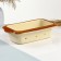 Baking capacity "Rectangular meal" 1l / 6.5x27x14.5cm, caramel