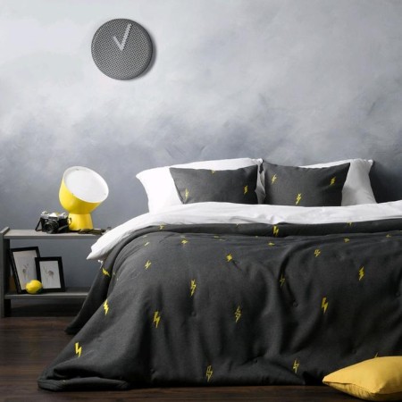 Set "Flash": a bedspread 160 x 220 cm, pillowcases 40 x 40 cm - 2 pcs, wet asphalt-1