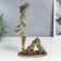 Souvenir Polystone "Mom and son walk the dog" Sea wave 24x7.5x16 cm