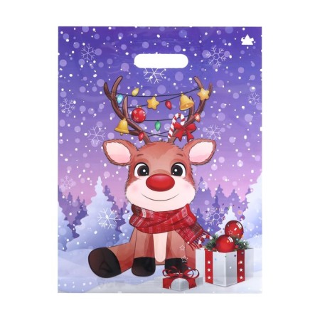 Package "deer", polyethylene with a cut pen, 40x31 cm, 60 μm