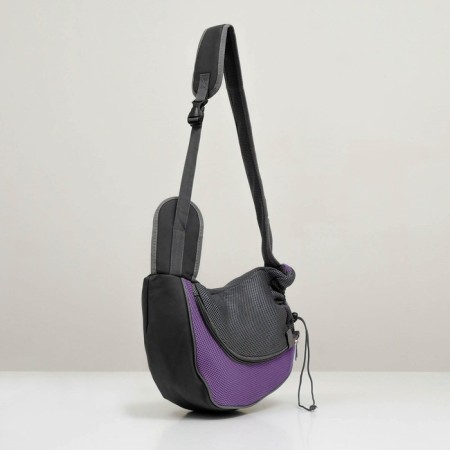 Slide-carrier bag for animals, 42 x 25 cm, purple-2